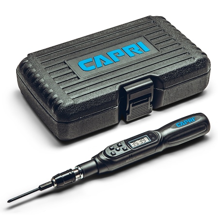 Capri Tools Digital Torque Screwdriver, Dual Direction, 1.77-35.39 in.-lb. 26000